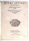 (GIOVIO, PAOLO, Bishop of Nocera.) Müller, Theobald. Musaei Ioviani imagines.  1577